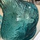 Smuk gammel flaske vase i farvet glas 31 cm