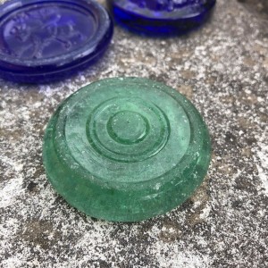 Gammel Hinkesten fra Fyens Glasværk - ringe Gammel Hinkesten fra Fyens Glasværk - ringe