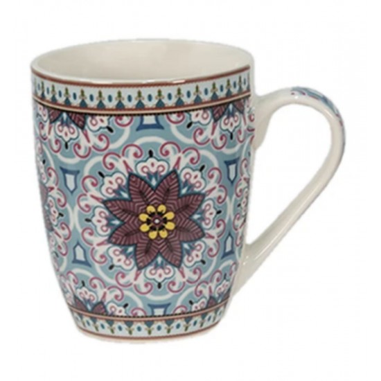 Krus 300 ml blå Doodle