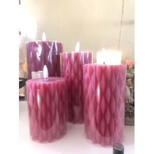 LED Bloklys 10 cm lys rød LED Bloklys 10 cm lys rød