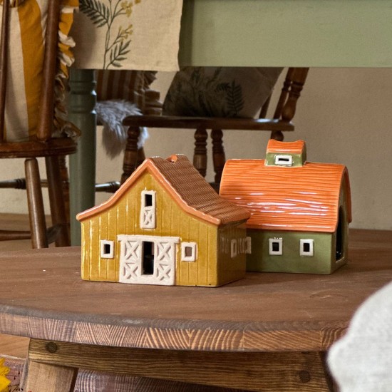 Lyshus Farmhouse grønt 12 cm