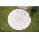 Terrasse tæppe Ø 150 cm pink to sider