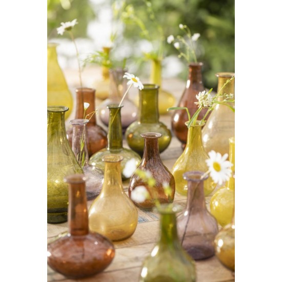 Vase  Oliven UNIKA mundblæst 17 cm