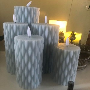 LED Bloklys 10 cm pale blue LED Bloklys 10 cm pale blue
