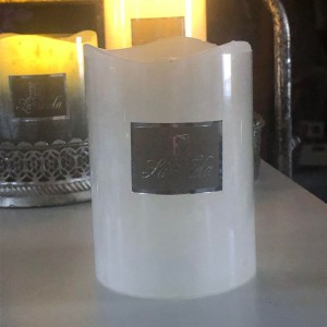 LED Bloklys 10 cm creme LED Bloklys 10 cm creme