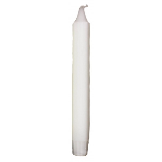 Kronelys hvid H18cm Ø2.2cm