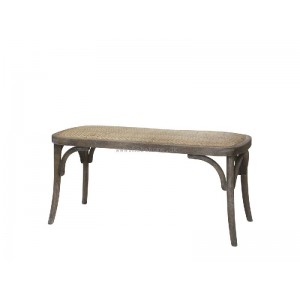 Fransk bænk med fletsæde Fransk bænk med fletsæde