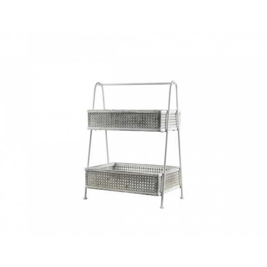 Flot Opsats med 2 kurve antique creme