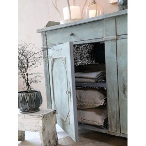 Kommode med 2 låger og 2 skuffer B153cm Opalgrøn