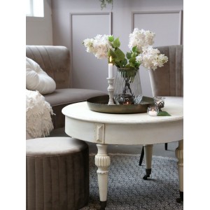 Marie Antoinette sofabord med hjul Ø70cm Marie Antoinette sofabord med hjul Ø70cm