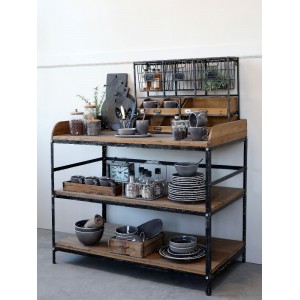 Vægreol med skuffer L71cm Sort Vægreol med skuffer L71cm Sort