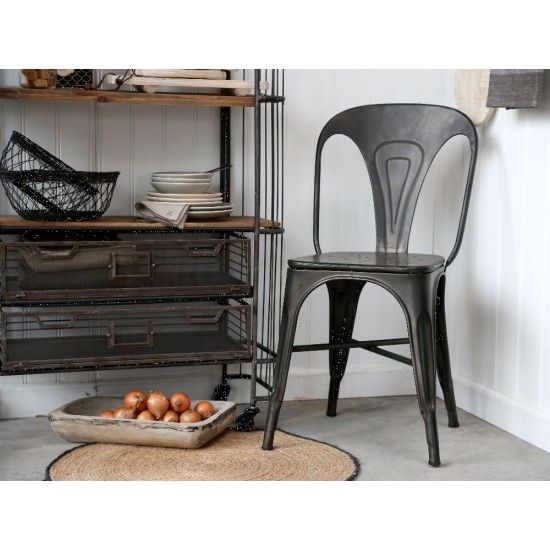 Factory Spisestol Sort H86cm Sæt a 2 Factory Spisestol Sort H86cm Sæt a 2