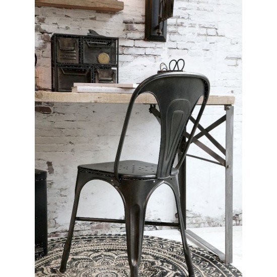 Factory Spisestol Sort H86cm Sæt a 2 Factory Spisestol Sort H86cm Sæt a 2