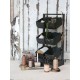 Hylde med 6 aftagelige kasser H58cm Sort Hylde med 6 aftagelige kasser H58cm Sort