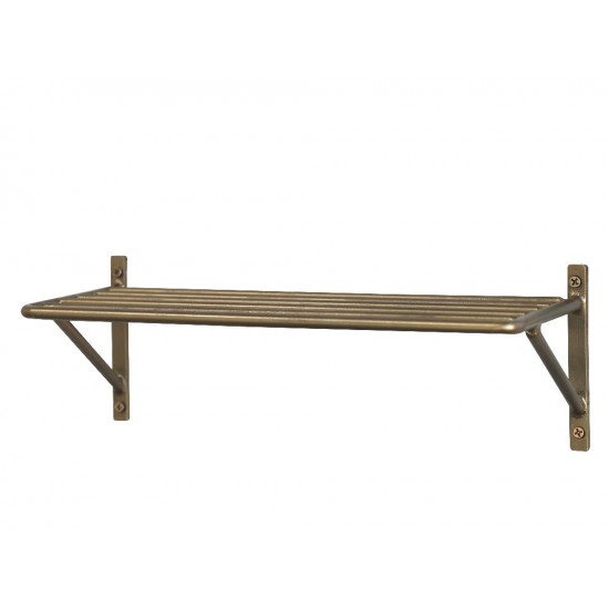 Hylde med riller B32cm Messing Hylde med riller B32cm Messing