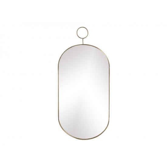 Spejl med messingramme H55cm Spejl med messingramme H55cm