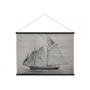 Lærred til ophæng med skib H90x120cm Nautico Lærred til ophæng med skib H90x120cm Nautico