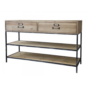 Anretterbord med 2 skuffer og 2 hylder L124cm Anretterbord med 2 skuffer og 2 hylder L124cm