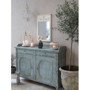 Blomster skjuler med dekor Jern Sæt med 2 H52cm-H59cm