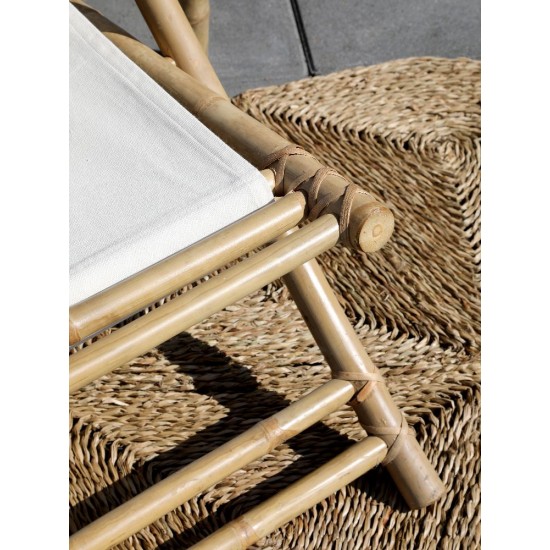 Lyon Liggestol med lærred bambus L112cm