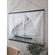 Lærred til ophæng med skib H90x120cm Nautico Lærred til ophæng med skib H90x120cm Nautico