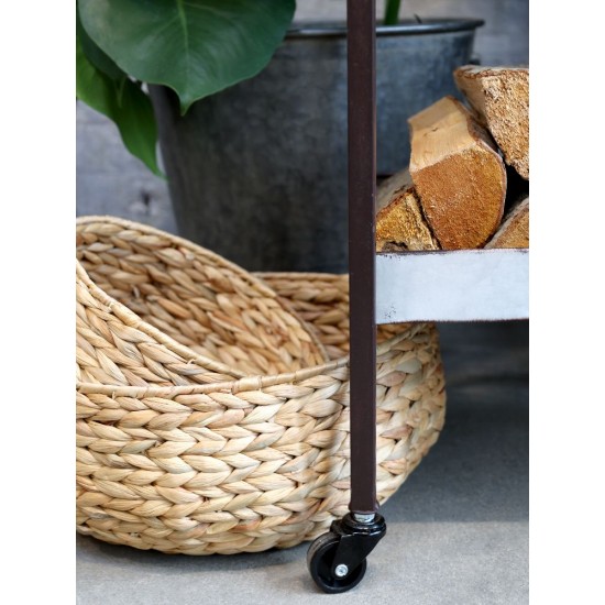 Vogn på hjul med bakke H85.5cm Vogn på hjul med bakke H85.5cm