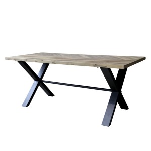 Spisebord med sildebenmønster 90x200cm