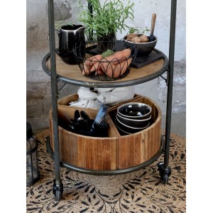 Display på hjul med 3 hylder H160cm