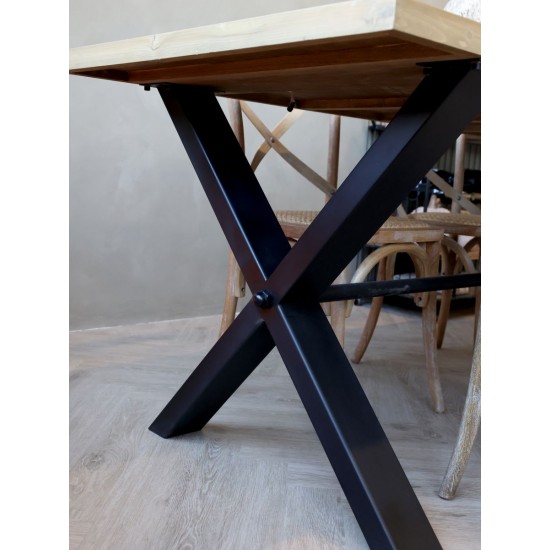 Spisebord med sildebenmønster 90x200cm - Gratis Levering
