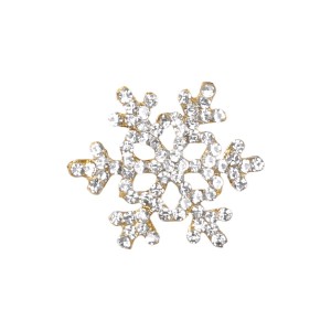 Lyssmykke Snefnug med simili sten Ø3.5cm Lyssmykke Snefnug med simili sten Ø3.5cm