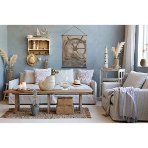 Malo Sofa i hør med 5 puder B220cm Malo Sofa i hør med 5 puder B220cm