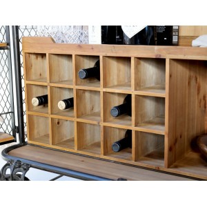 Barskab på hjul H116cm