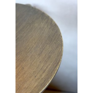 Rund svingbar hylde antique messing Ø35cm