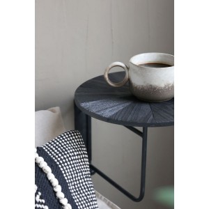 Rund svingbar hylde kulfarvet Ø30cm