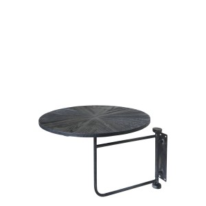 Rund metal hylde drejelig Ø35cm Kulfarvet