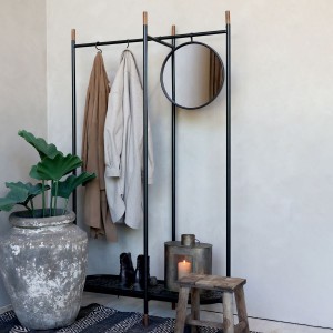 Vence Tøjstativ med spejl B101cm