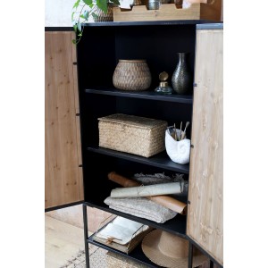 Skab med 2 låger og 1 hylde H141cm