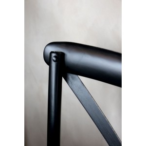 Fransk Spisestol Sort med fletsæde 2 stk 