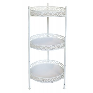 Rundt Sidebord med 3 hylder H86cm Rundt Sidebord med 3 hylder H86cm