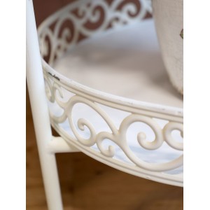 Rundt Sidebord med 3 hylder H86cm