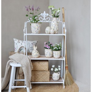 Reol med 3 hylder i træ H120cm