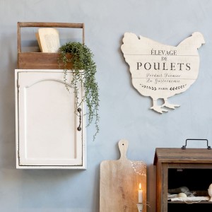 Skab til væg antique creme H50cm Skab til væg antique creme H50cm