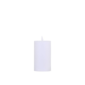 Hvid LED bloklys udendørs med batteri H12cm Hvid LED bloklys udendørs med batteri H12cm