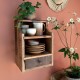 Grimaud lille Reol med 2 hylder og 1 skuffe H43cm Grimaud lille Reol med 2 hylder og 1 skuffe H43cm