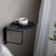 Rund metal hylde drejelig Ø35cm Kulfarvet Rund metal hylde drejelig Ø35cm Kulfarvet