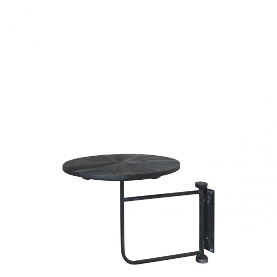 Rund svingbar hylde kulfarvet Ø30cm Rund svingbar hylde kulfarvet Ø30cm
