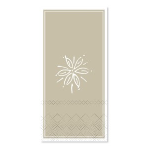 Servietter med blomst L20cm