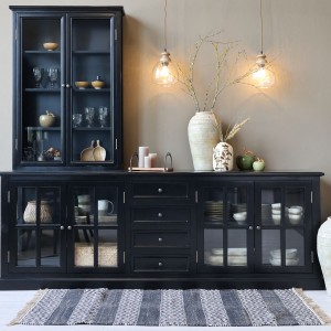 Marseille Vitrine med 4 låger og 4 skuffer B220cm