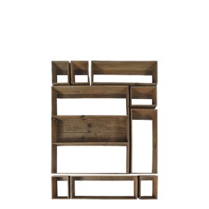 Reol sæt af 9 kasser H120cm