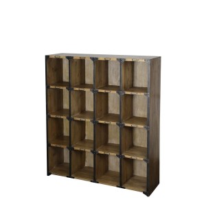 Reol med 16 rum H116cm